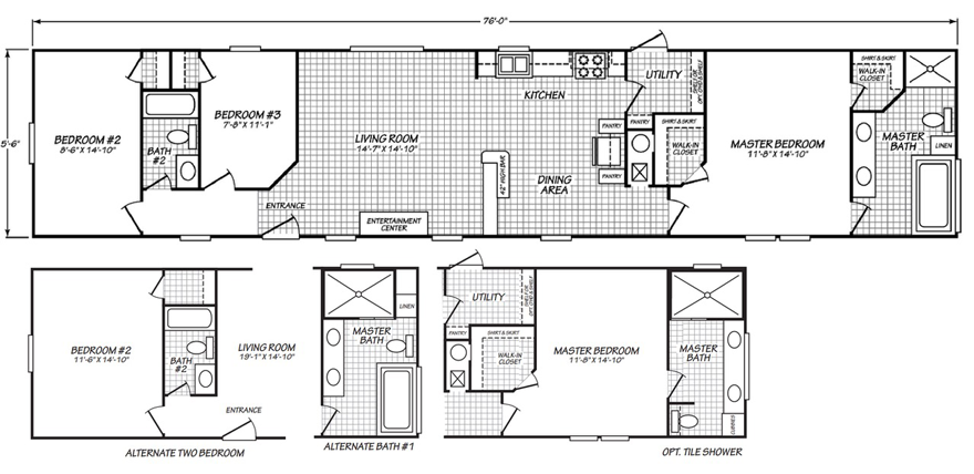 1996 Fleetwood Mobile Home Floor Plans - House Design Ideas